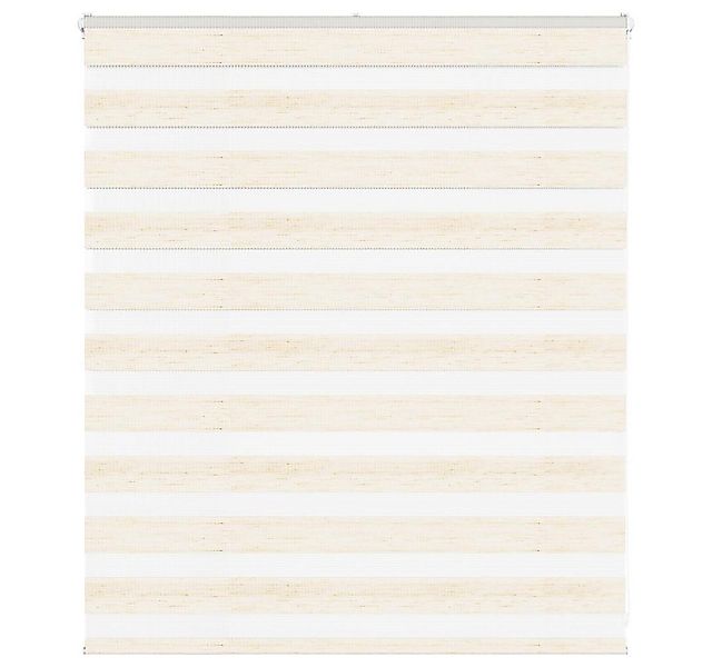 Rollo Doppelrollo Marmorbeige 130x100cm Stoffbreite 125,9 cm Polyester, vid günstig online kaufen