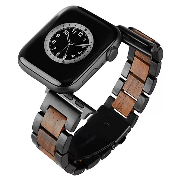 Laimer Smartwatch Uhrband Prague - Nussholz - Kompatibel Mit Apple Watch günstig online kaufen