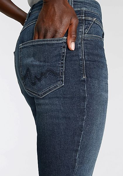 MAC Gerade Jeans Melanie Wave-Glam Glizernsteinchen und Stickerei auf den h günstig online kaufen