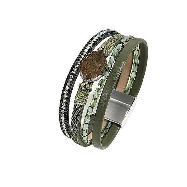 KARMA Lederarmband Damenarmband Wickelarmband Damen Magnetverschluss günstig online kaufen