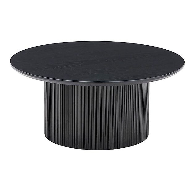 HOME DELUXE Couchtisch Rund ADELINA - 90 x 90 x 40 cm, lamellen, Wohnzimmer günstig online kaufen