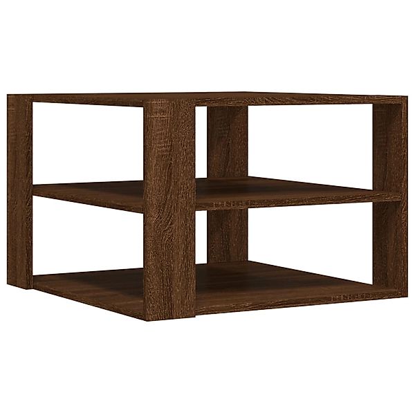 vidaXL Couchtisch Braun Eichen-Optik 59,5x59,5x40 cm Holzwerkstoff 834256 günstig online kaufen