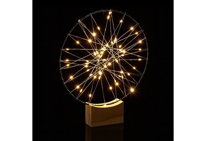 relaxdays LED Dekolicht LED Ring Deko 25 cm, LED, Warmweiß günstig online kaufen