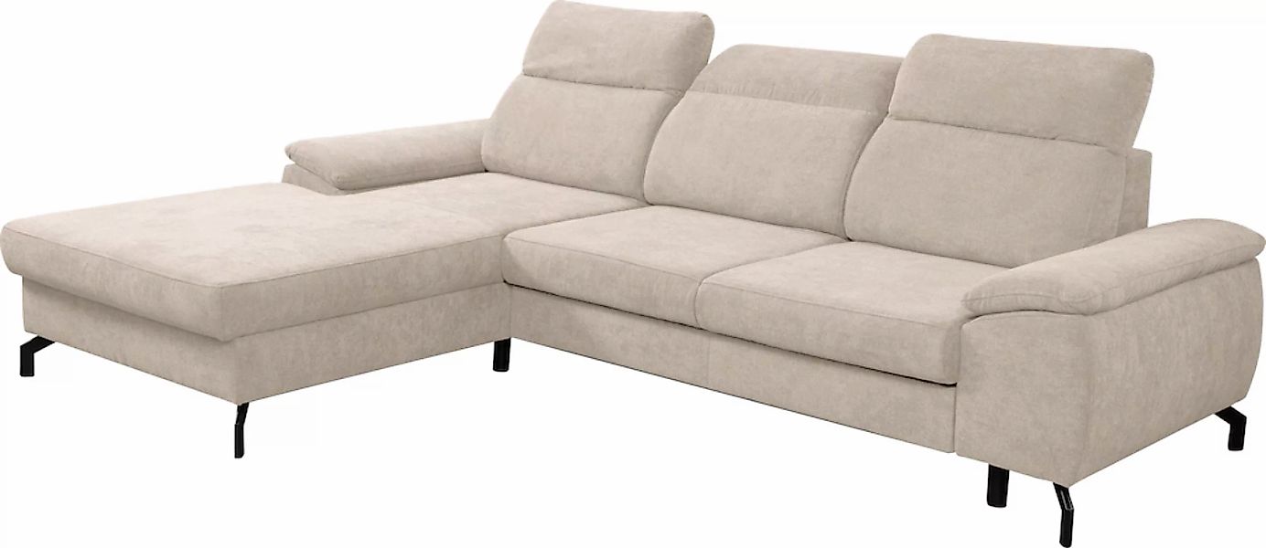 WERK2 Ecksofa Panama L-Form, Modernes Sofa mit Schlaffunktion, Bettkasten, günstig online kaufen