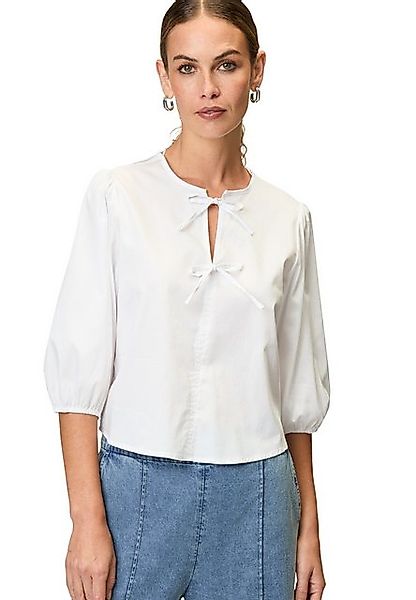 Zero Klassische Bluse zero Bluse mit Schleifen günstig online kaufen