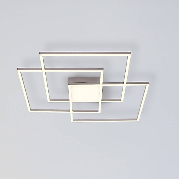 LED Deckenleuchte Asmin in Silber 4x12W 3600lm günstig online kaufen