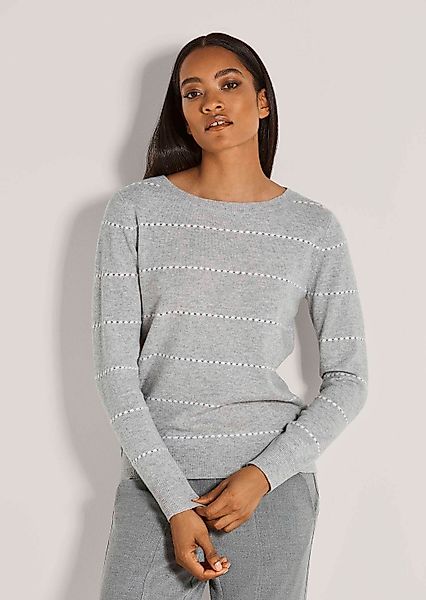 MADELEINE Strickpullover Luxuriöser Kaschmirpullover mit Ajour-Muster günstig online kaufen