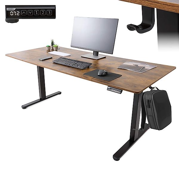 Arebos Schreibtisch Computer-Bürotisch 160 x 80 günstig online kaufen