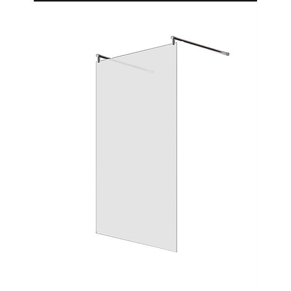 Glaszentrum Hagen 98x200cm Freistehende Dusche 2x R-Halter Satin günstig online kaufen