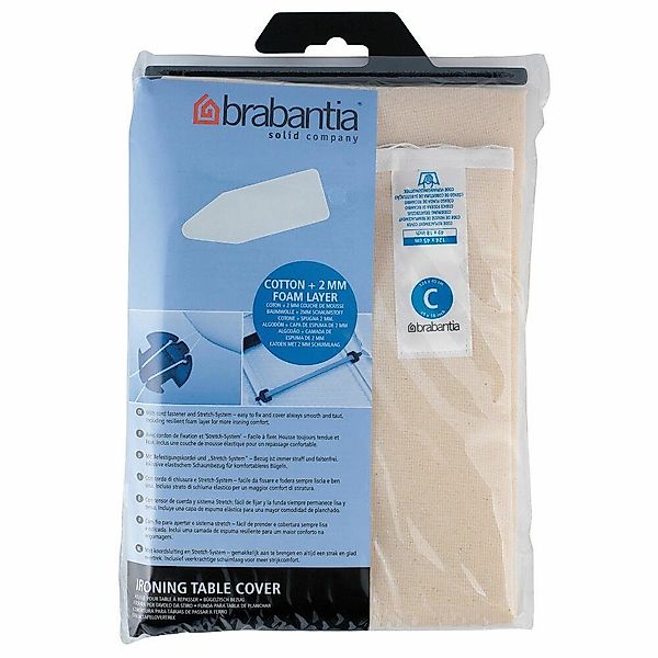 Brabantia Bügelbrettbezug Baumwollbezug mit Schaumstoff + günstig online kaufen