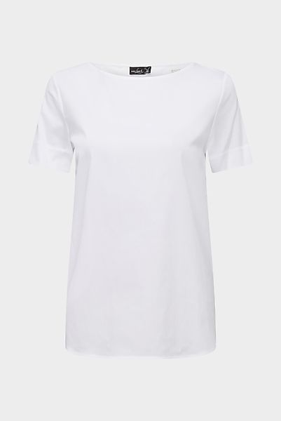 Kurzarm Bluse mit U-Ausschnitt günstig online kaufen