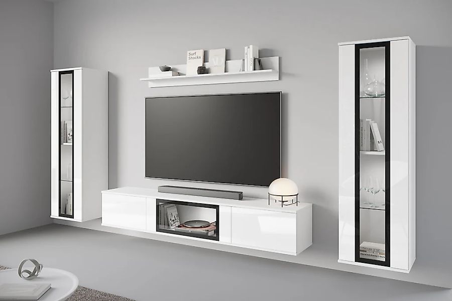 INOSIGN Wohnwand "Caro, stehend und hängend montierbar" Komplett-Set, Vitri günstig online kaufen