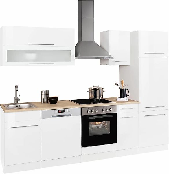 KOCHSTATION Küchenzeile »KS-Eton«, mit E-Geräten, Breite 270 cm günstig online kaufen