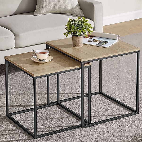 Home Collective Couchtisch 2er Set Beistelltisch günstig online kaufen