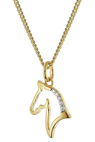 trendor Panzerkette Damen-mit Pferde-Anhänger 925 Silber Vergoldet günstig online kaufen