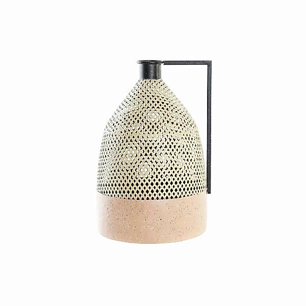 Vase Dkd Home Decor Schwarz Metall Braun Hellbraun (26 X 26 X 39 Cm) günstig online kaufen