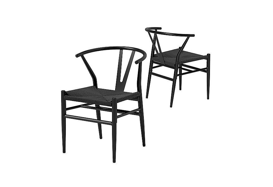 COSTWAY Esszimmerstuhl (2 St), 2er Set, mit Y-förmiger Rückenlehne, Küchens günstig online kaufen