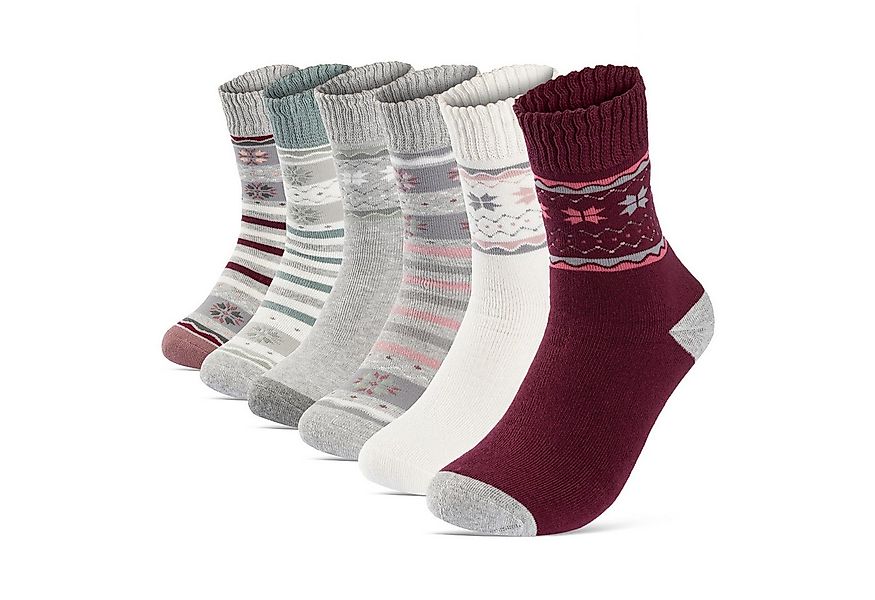 sockenkauf24 Thermosocken 6 oder 12 Paar Damen Wintersocken Damensocken mit günstig online kaufen
