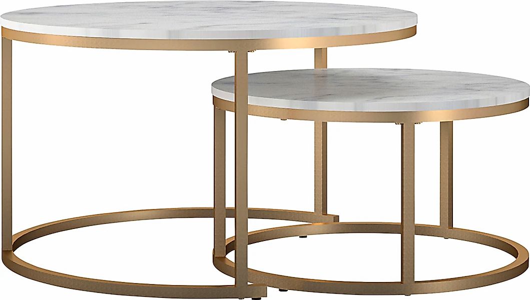 CosmoLiving by Cosmopolitan Couchtisch "Amelia" Set, 2 Stk. tlg. 2 tlg., Ti günstig online kaufen