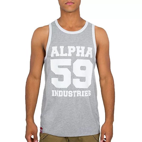 Alpha Industries 59 Ärmelloses T-shirt L Grey Heather günstig online kaufen