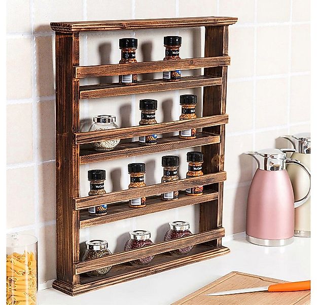 CHZIMADE Gewürzregal Ländlich-stiliger Holz-Küchenregal, Küchentheke, Gewür günstig online kaufen