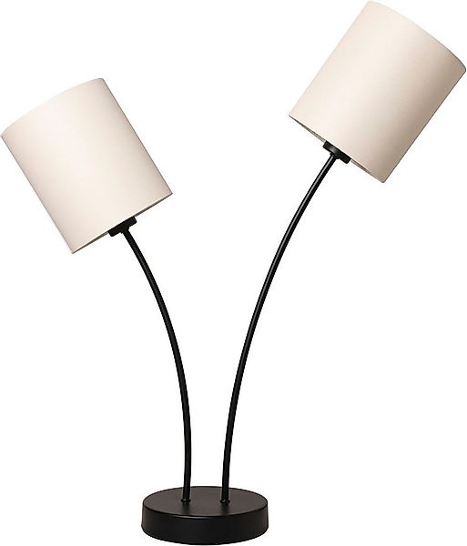 my home Tischleuchte Ahrhütte, ohne Leuchtmittel, Tischleuchte, 2-flammig m günstig online kaufen