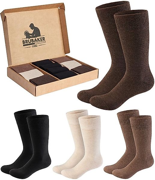 BRUBAKER Businesssocken Herrensocken in Geschenkbox - Komfort & Business He günstig online kaufen