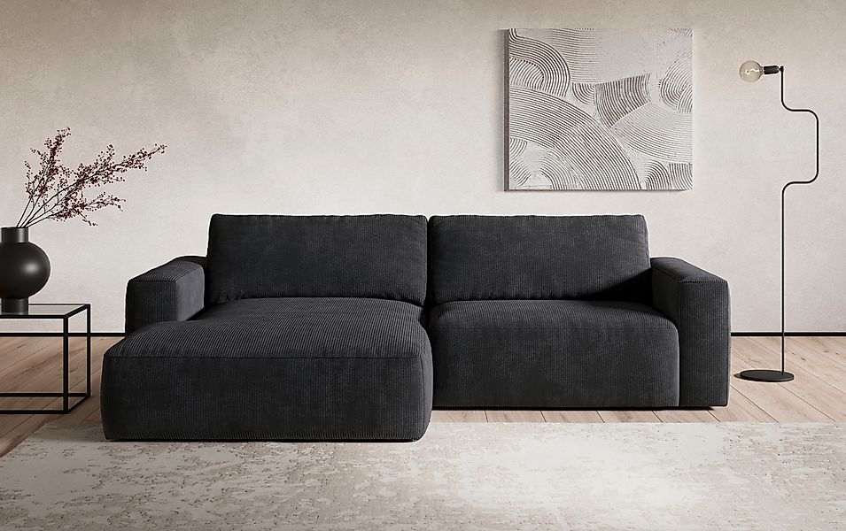 COTTA Ecksofa "Lasso L-Form, XL-Sofa", mit breiter Recamiere im trendigen C günstig online kaufen