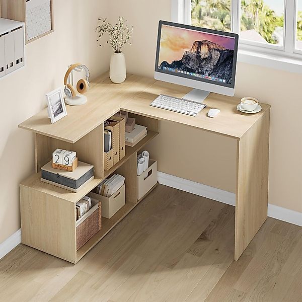 Woltu Schreibtisch (1-St), Computertisch L Form, günstig online kaufen