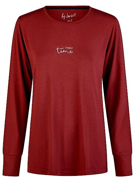 By Louise Pyjamaoberteil Damen Schlafanzugshirt mit langem Arm (1-tlg) Slee günstig online kaufen