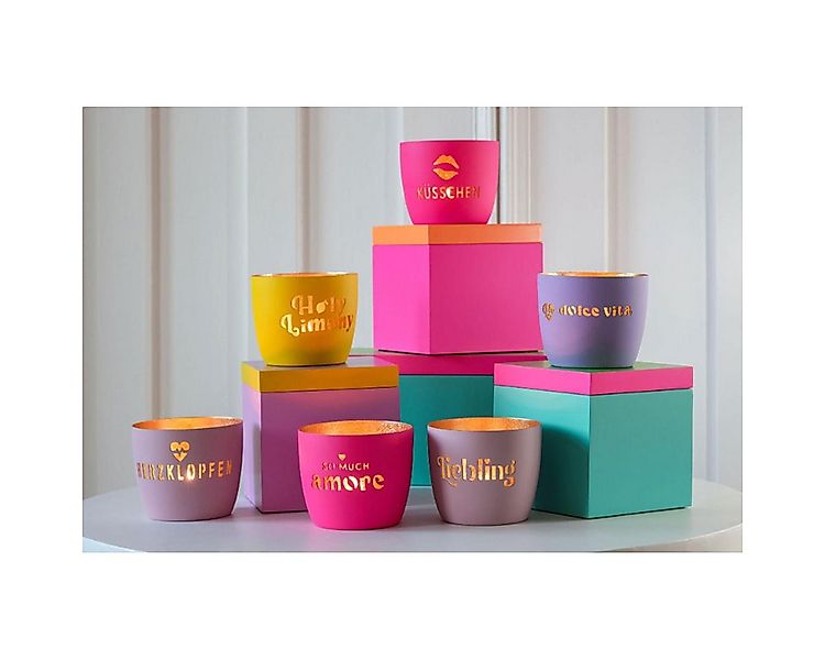 Giftcompany Kerzenhalter Windlicht Madras Let´s get fizzical Hot Pink günstig online kaufen