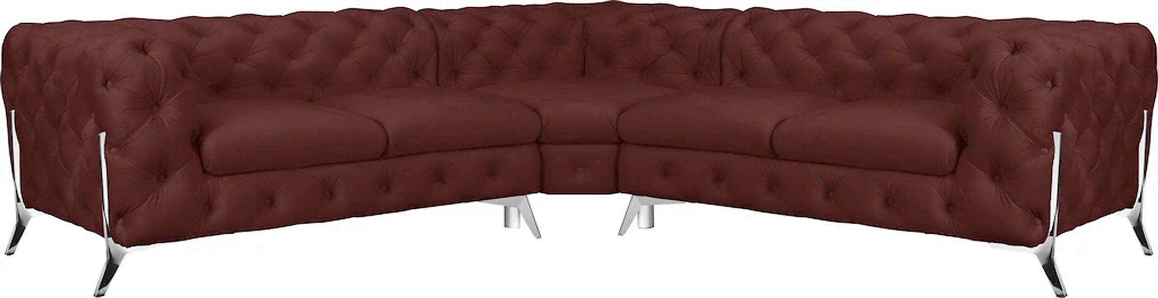 Home affaire Chesterfield-Sofa "Amaury L-Form" Chesterfield-Optik, Breite/T günstig online kaufen
