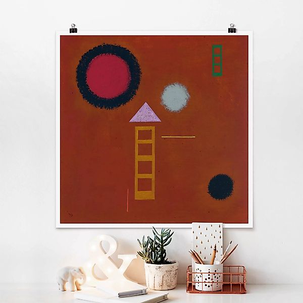 Poster - Quadrat Wassily Kandinsky - Beruhigt günstig online kaufen