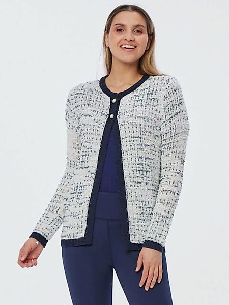 Georg Stiels Bouclèjacke Cardigan koerpernah mit Schmuckknöpfen günstig online kaufen