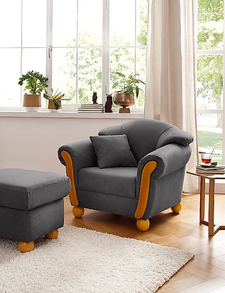 Home affaire Sessel Milano, Loungesessel, hoher günstig online kaufen