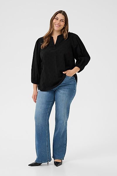 KAFFE Curve Langarmbluse Langarm-Bluse KCloulou Große günstig online kaufen