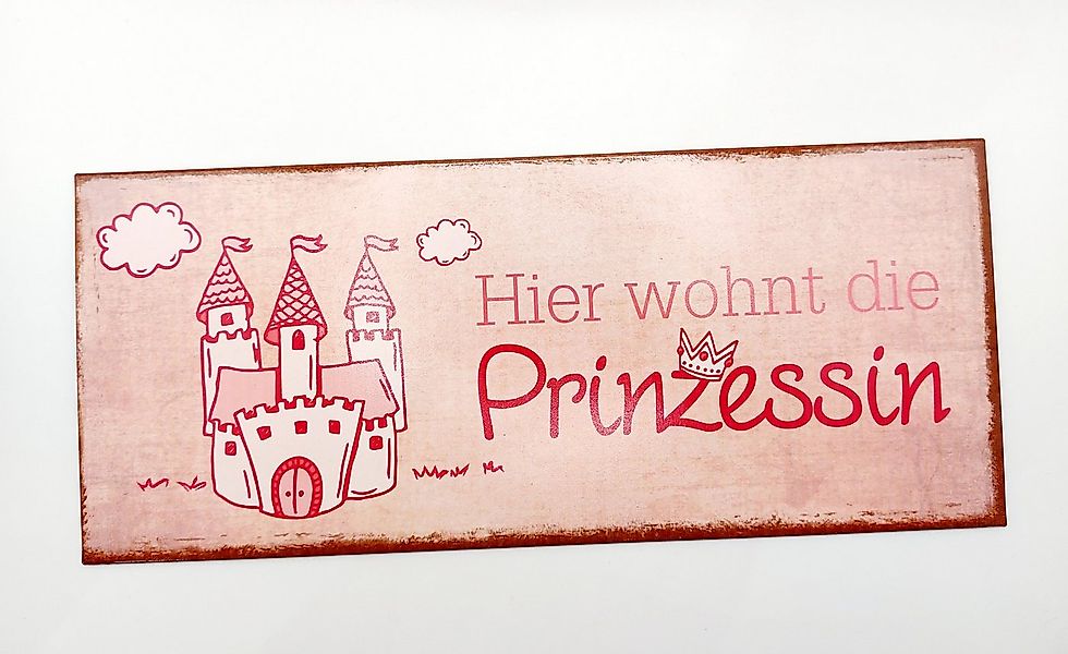 La Vida Geschenk für Dich Metallschild Türschild pink rosa für Mädchen Hier günstig online kaufen