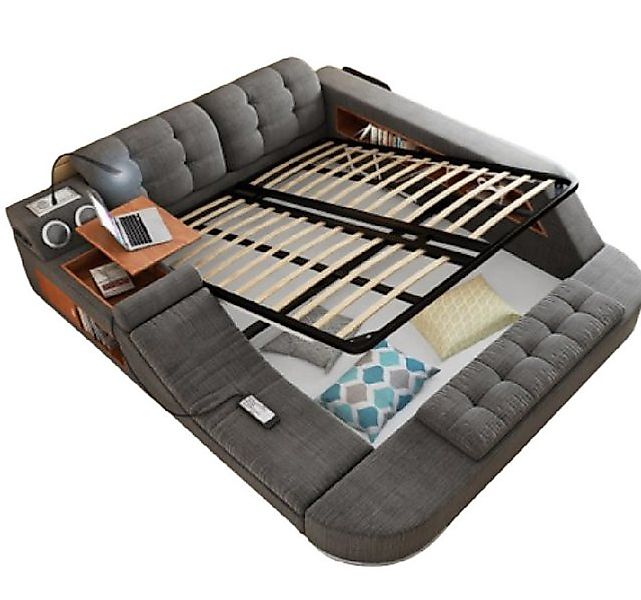Xlmoebel Bett Ein stilvolles Bett mit Massagefunktion und integriertem (1-t günstig online kaufen