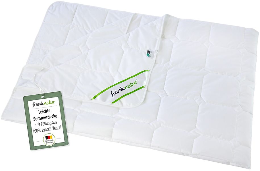 franknatur Naturfaserbettdecke Sommerdecke Lyocell, Füllung: 100% günstig online kaufen