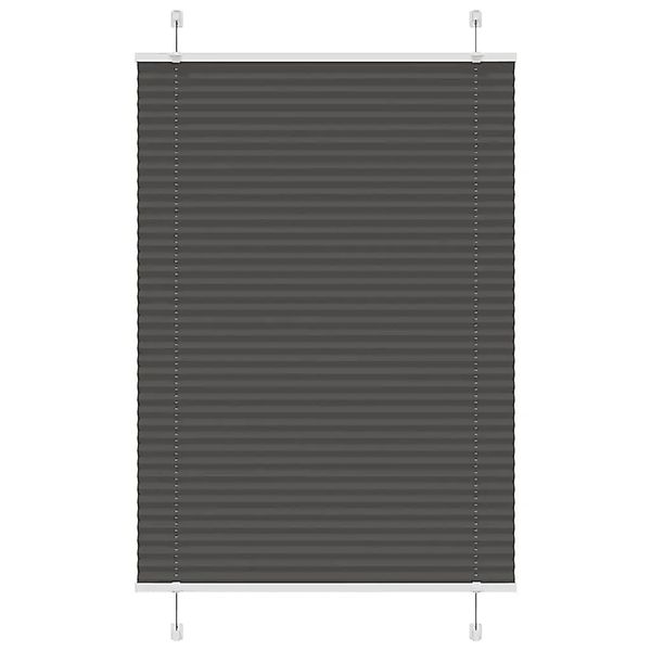 vidaXL Plissee Schwarz 100x150 cm Stoffbreite 99,4 cm Polyester 4015143 günstig online kaufen