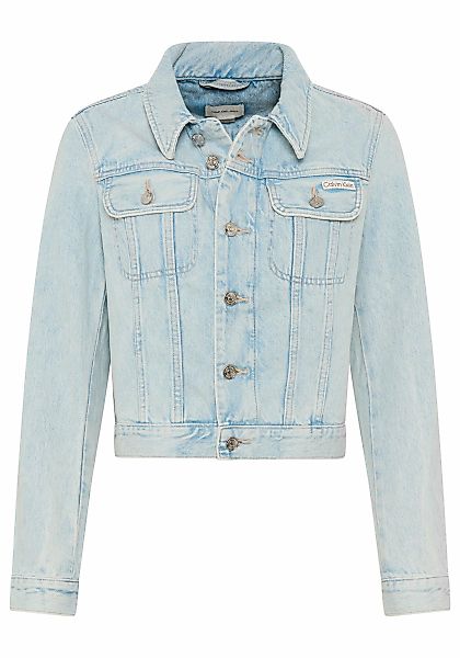 Calvin Klein Jeans Jeansjacke "CROP 90S", schmale, kurze Passform, used-was günstig online kaufen