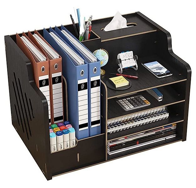 zggzerg Regal-Schreibtisch Aktualisierter Schreibtisch-Organizer aus Holz, günstig online kaufen