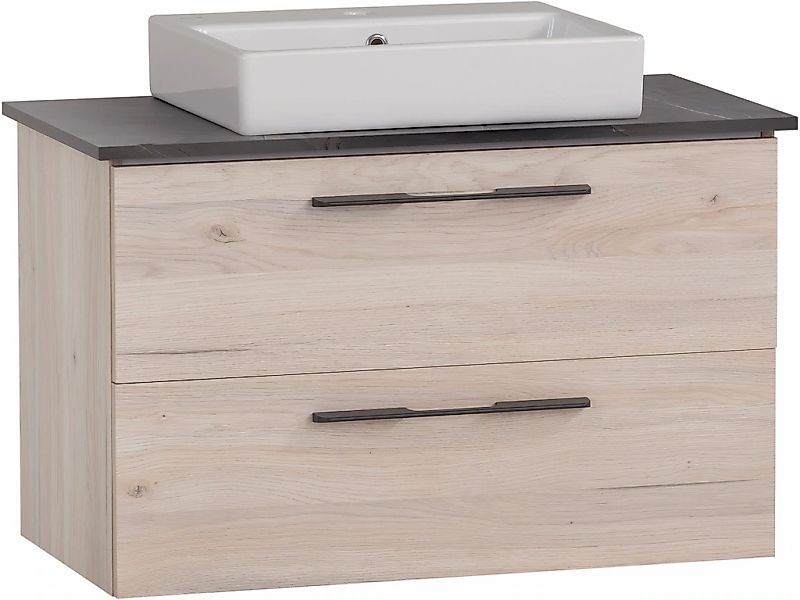 Schildmeyer Waschtisch "Maxim, Sandeiche + Marmor" 3 Stk. tlg. Made in Germ günstig online kaufen