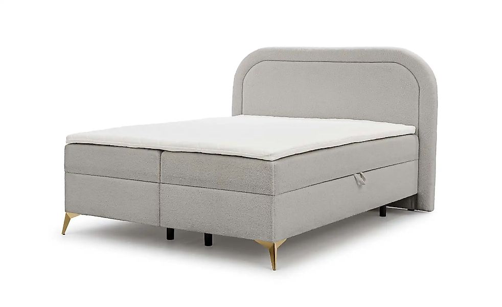 Boxspringbett   ¦ grau ¦ Maße (cm): B: 200 H: 120 Betten > Boxspringbetten günstig online kaufen