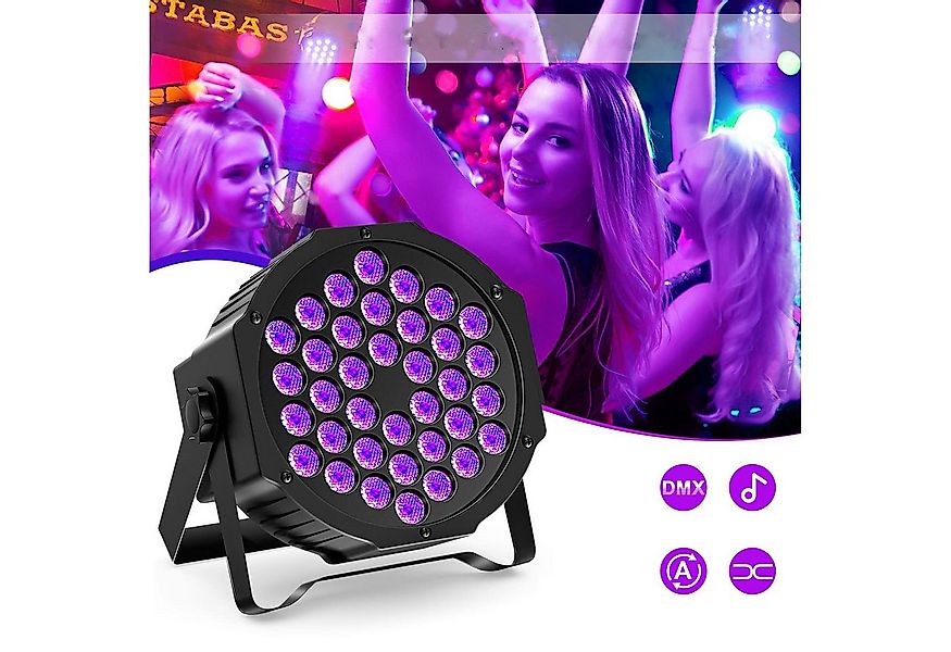 Sunicol LED Discolicht UV Schwarzlicht, 36LED, DMX512, Strahler für Weihnac günstig online kaufen
