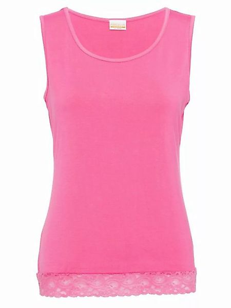 Pure Shape Tanktop Hemdchen elastisch mit Spitzendetails günstig online kaufen