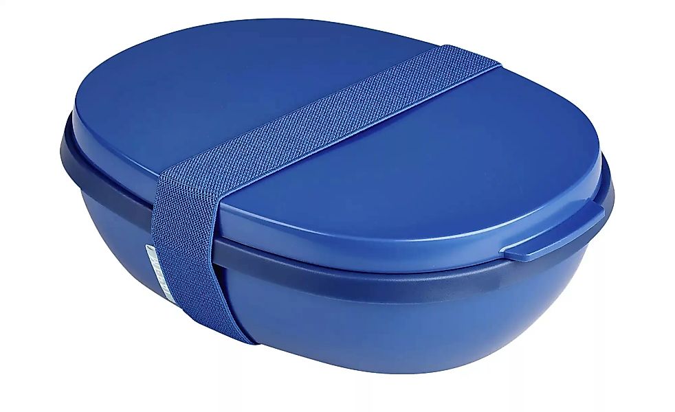 Mepal Lunchbox Duo To Go  Ellipse ¦ blau ¦ Kunststoff ¦ Maße (cm): B: 17,5 günstig online kaufen