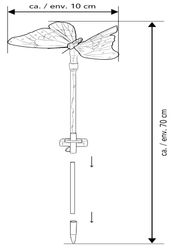 Northpoint Gartenstecker LED Solar Gartenstäbe Außenbereich günstig online kaufen