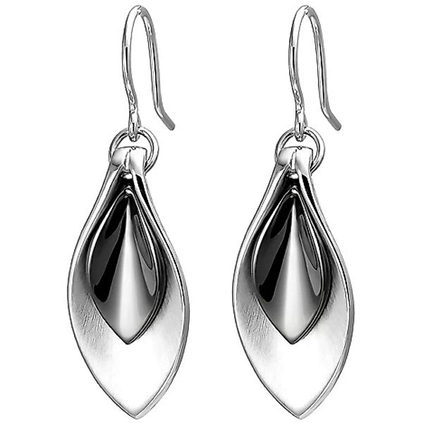 SIGO Ohrhänger 925 Sterling Silber bicolor matt Ohrringe Silberohrringe günstig online kaufen