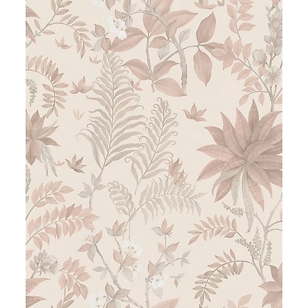 Sanders & Sanders Tapete Tropische Blätter Terrakotta Und Beige 53 Cm X 100 günstig online kaufen